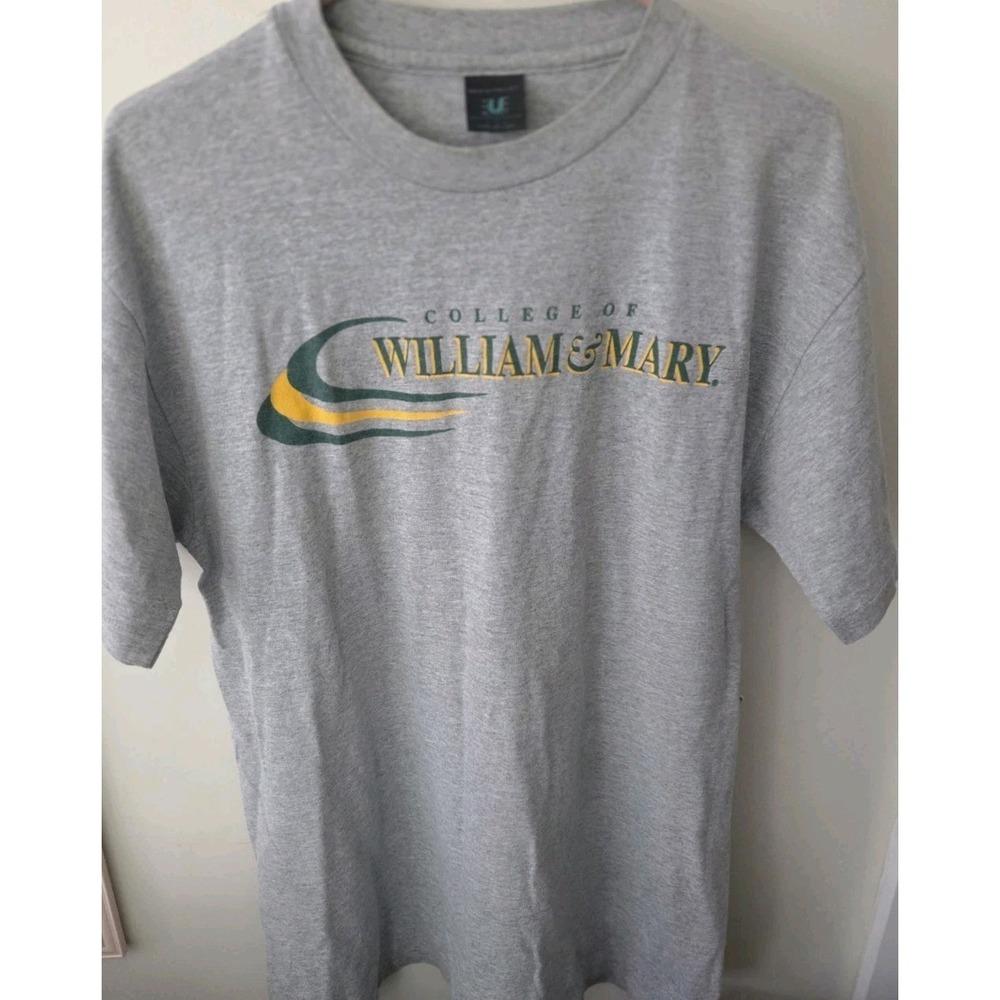 WILLIAM and MARY Tee Shirt, Unisex Gray USA VTG